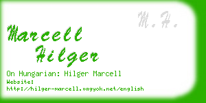 marcell hilger business card